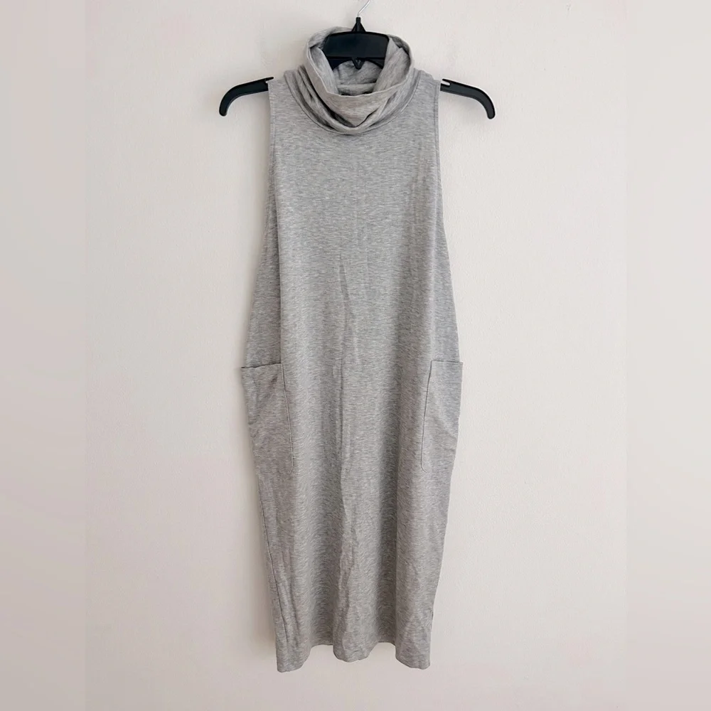 Eileen Fisher Stretch Tencel Lyocell Knit Jumper Midi Sleeveless Dress Size XXS - Picture 4 of 9